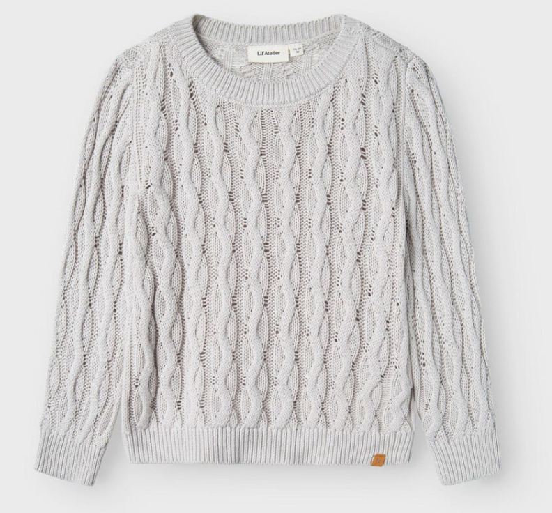 SOFO-ERBJUDANDE - Lil' Atelier MINI  LÅNGÄRMAD STICKAD TRÖJA