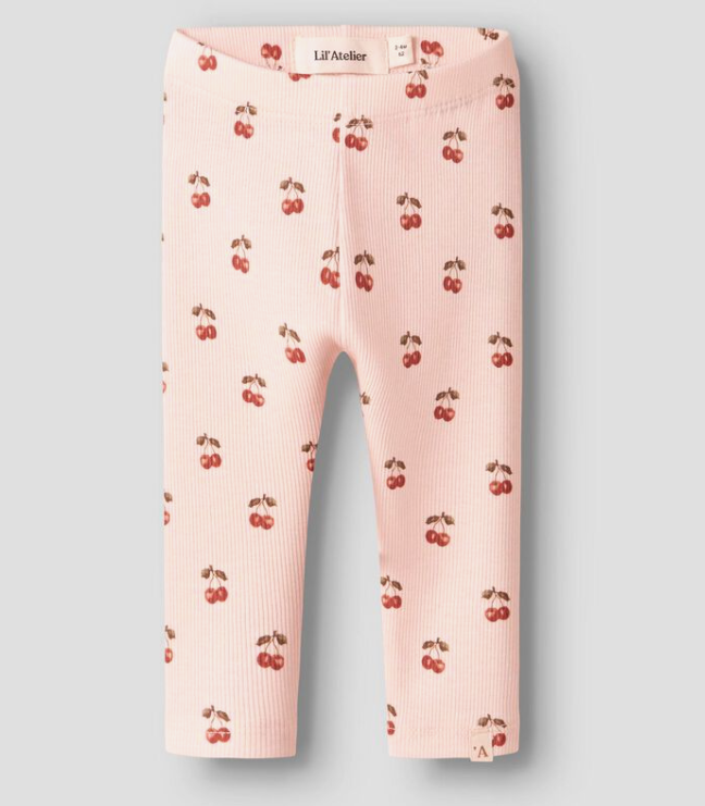 Lil' Atelier BABY  TRYCKTA LEGGINGS - Cherry