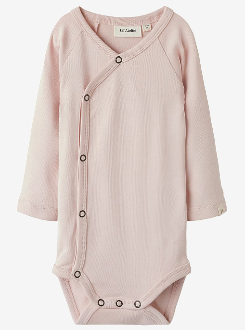 Lil'Atelier NBNGAYO LS SLIM WRAP BODY LIL - Peach Whip