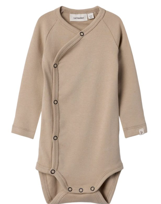 Lil'Atelier NBNGAYO LS SLIM WRAP BODY LIL - White Pepper