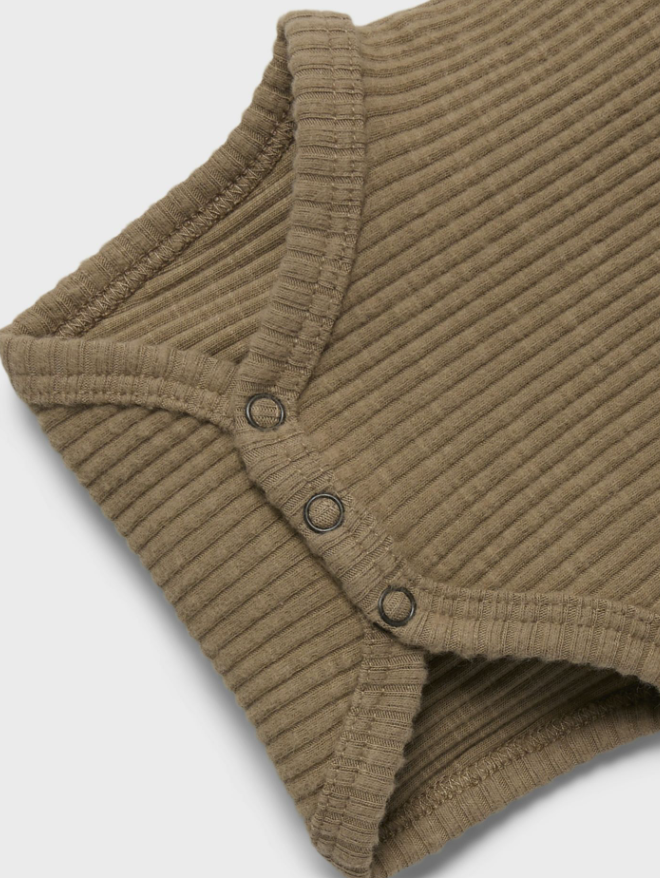 Lil'Atelier NBMRAJO MAB LS SLIM BODY LIL - Petrified Oak