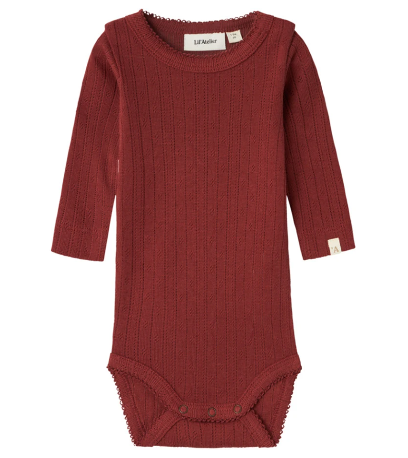 Lil'Atelier NBFRACHEL NES LS SLIM BODY HEA LIL - Spiced Apple