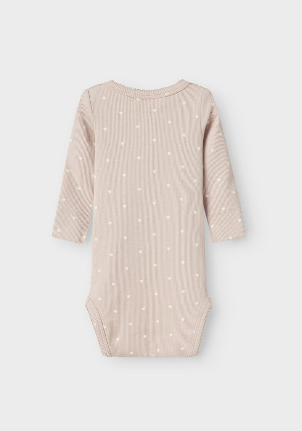 NBFGAGO LS SLIM BODY LIL NOOS - Grey Morn / Heart