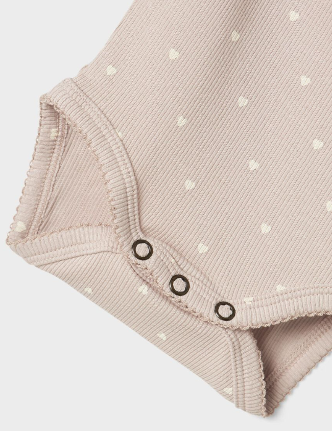 NBFGAGO LS SLIM BODY LIL NOOS - Grey Morn / Heart