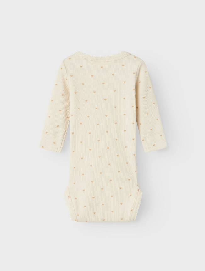 NBFGAGO LS SLIM BODY LIL NOOS - Turtledove/HEARTS