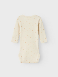 NBFGAGO LS SLIM BODY LIL NOOS - Turtledove/HEARTS