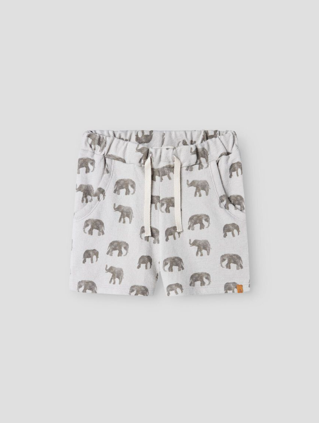 Lil' Atelier MINI  ORGANIC COTTON SHORTS - Blue/ELEPHANT