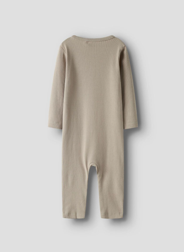 RIBBSTICKNING BODY/SPARKDRÄKT - NBNNAKAL LS SUIT NOOS - Pure Cashmere