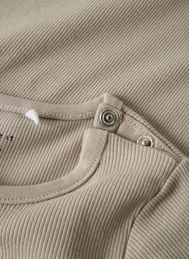 RIBBSTICKNING BODY/SPARKDRÄKT - NBNNAKAL LS SUIT NOOS - Pure Cashmere