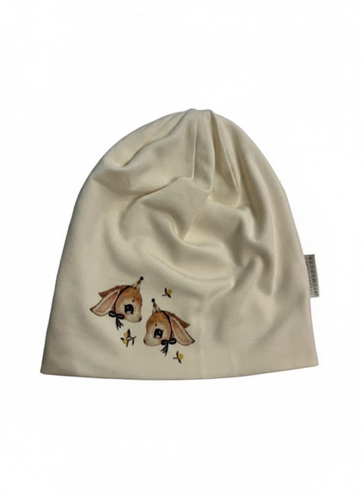 Geggamoja Bamboo Cap - Long ear beige 51