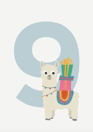 Födelsedagskort 9 år