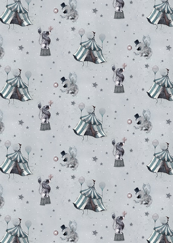 SISTA CHANSEN - Blågrå Cirkustapet från Mrs Mighetto