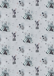 SISTA CHANSEN - Blågrå Cirkustapet från Mrs Mighetto