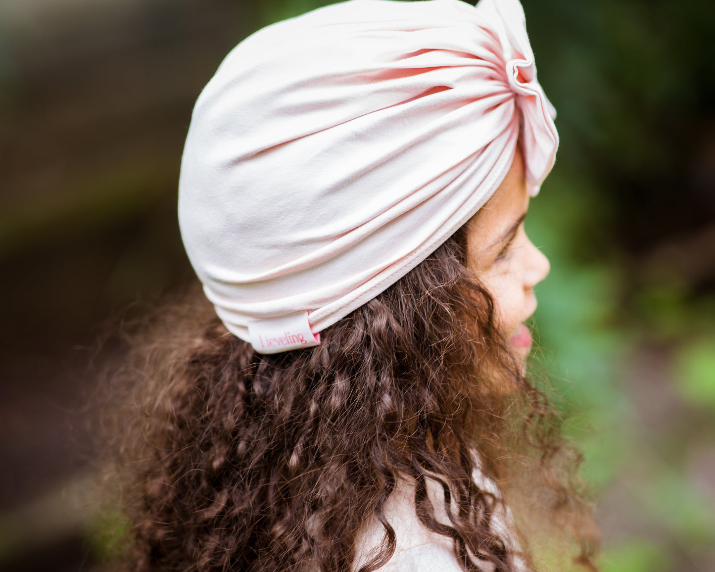 Lieveling Rosett Turban Ekologisk Bomull Sky Blue