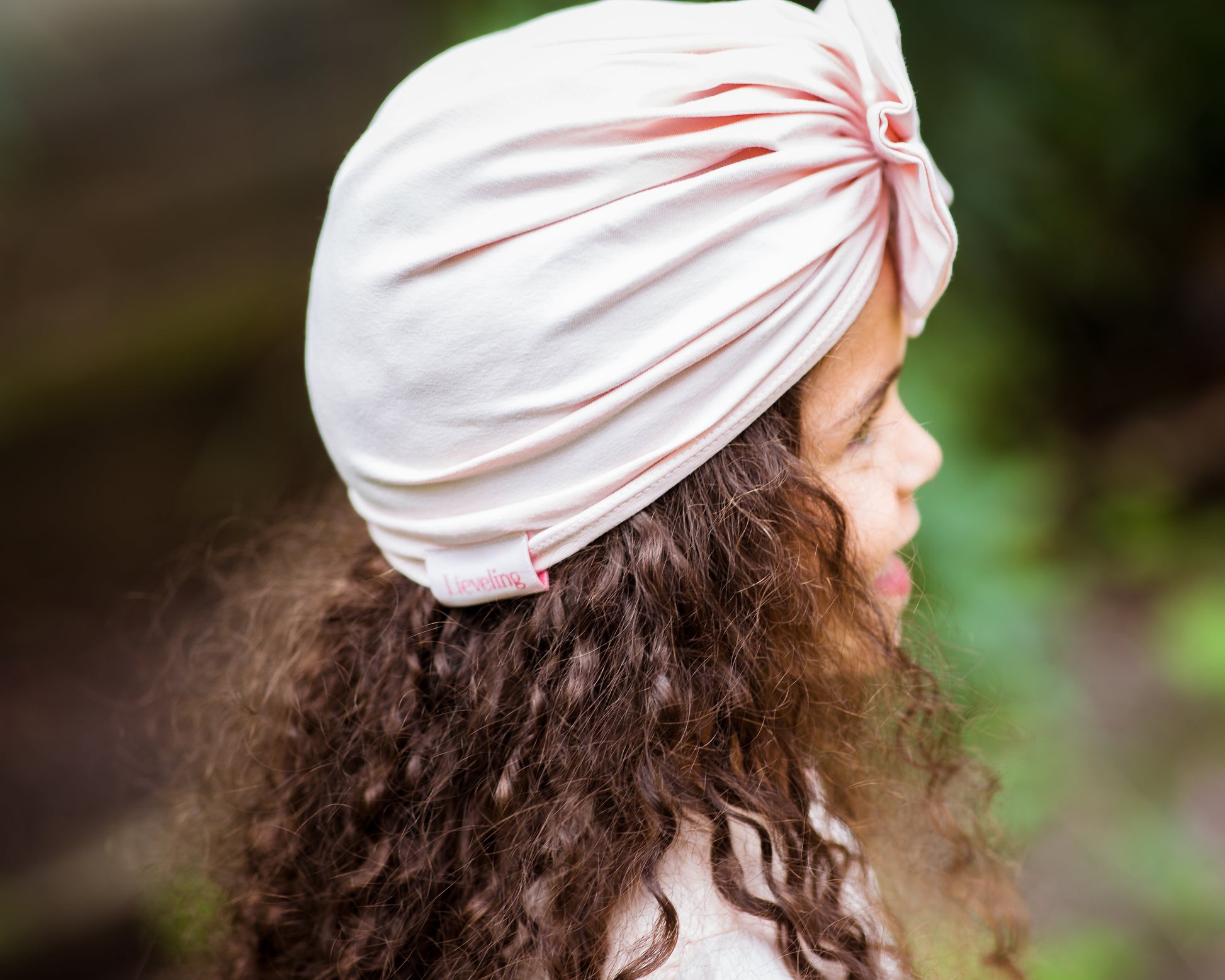 Lieveling Rosett Turban Ekologisk Bomull Peach Pink