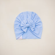 Lieveling Rosett Turban Ekologisk Bomull Sky Blue