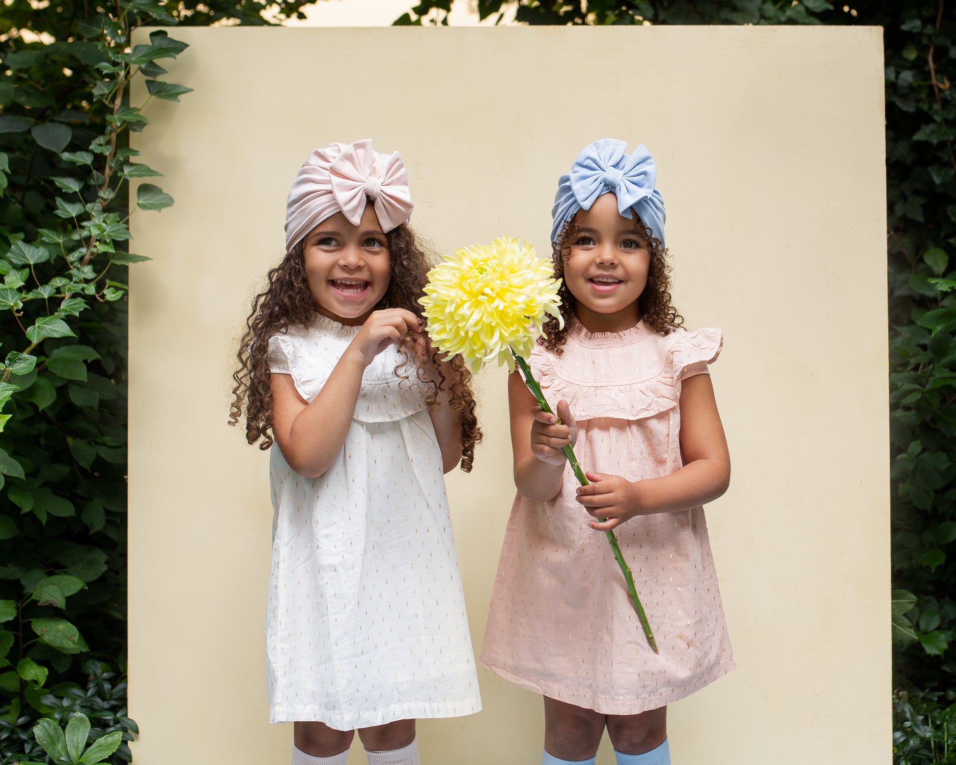 Lieveling Rosett Turban Ekologisk Bomull Sky Blue